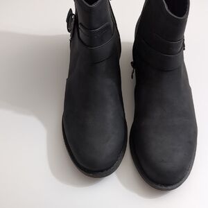 Women’s Black Ankle Booties with Side Zip